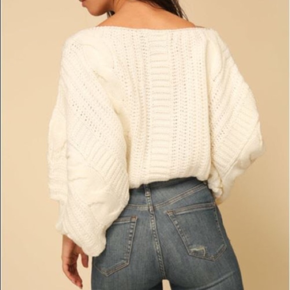 White Crops Sweater - Picture 4 of 4